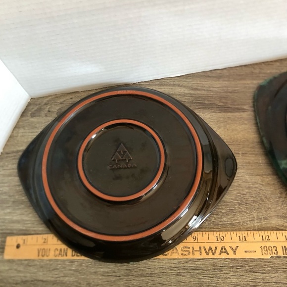 Vtg Blue Mountain Pottery Serving Plates with Handles - Picture 6 of 9